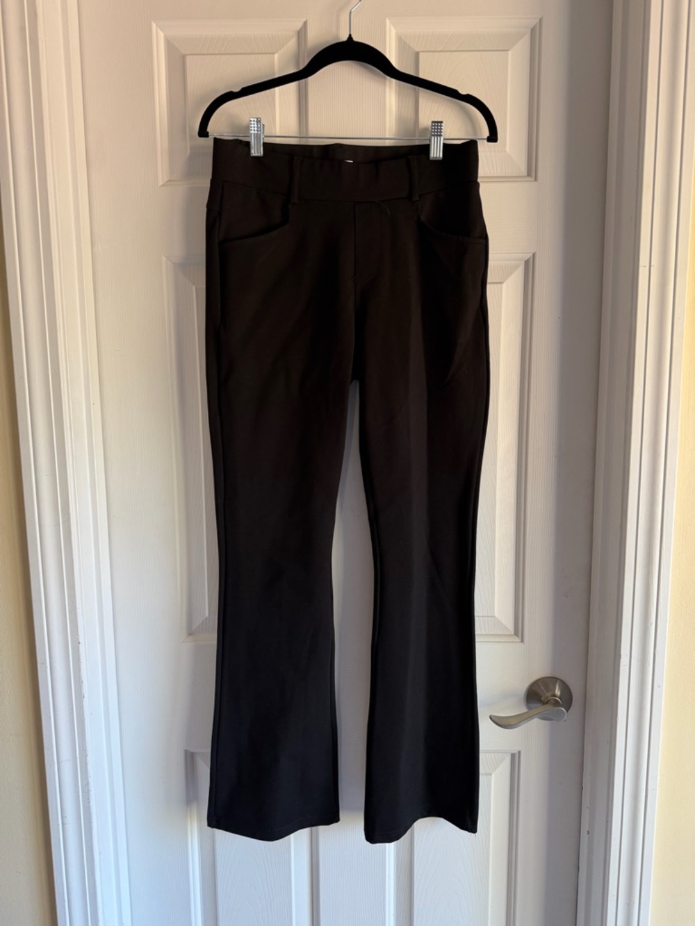 Women's Black Bootcut Stretch Pants
